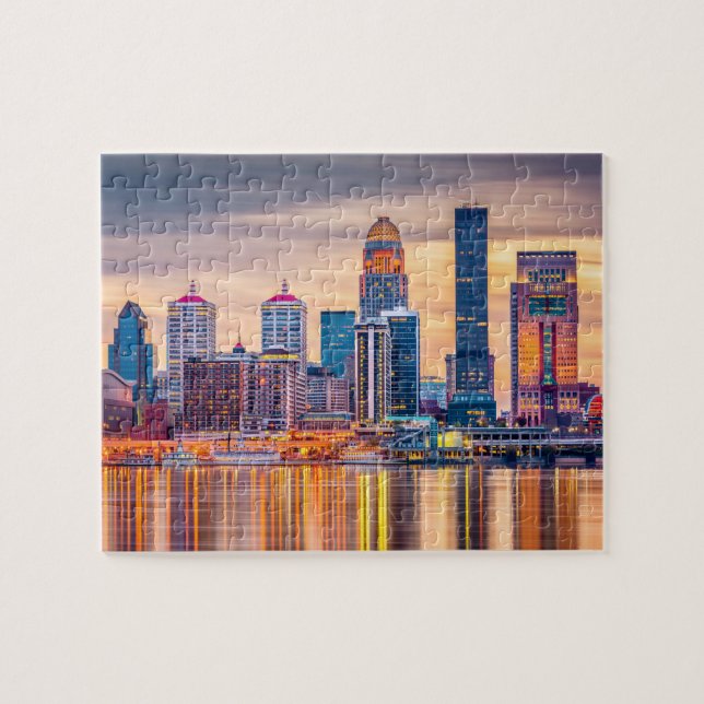 Louisville Gebäude Sunset Jigsaw Puzzle (Horizontal)