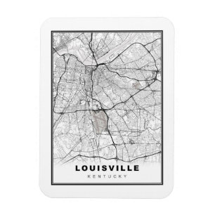 Louisville Karte Magnet