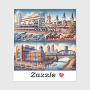 Louisville Kentucky 3 Inch Vinyl Sticker