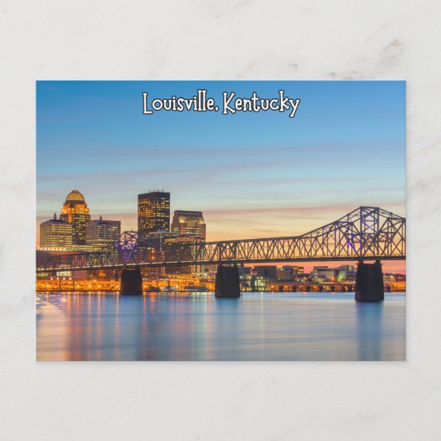 Louisville Kentucky Bridge Postcard Postkarte (Vorderseite)