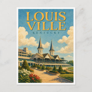 Louisville Kentucky Churchill Downs GeoSaga Postkarte