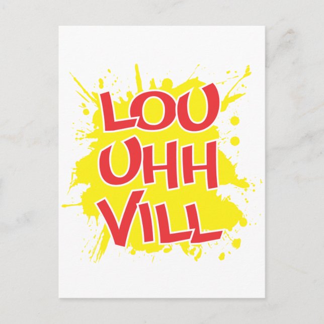 Louisville, Kentucky Lou Ville Louie Ville KY Postkarte (Vorderseite)
