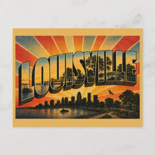 Louisville Kentucky Ohio River Parks Wälder Kunst Postkarte