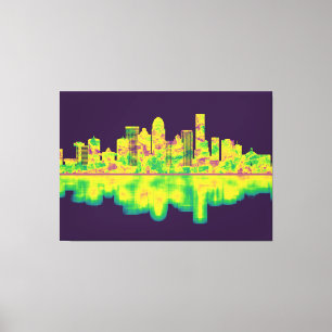 Louisville Kentucky Skyline Leinwanddruck