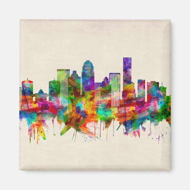 Louisville Kentucky Skyline Magnet (Vorne)