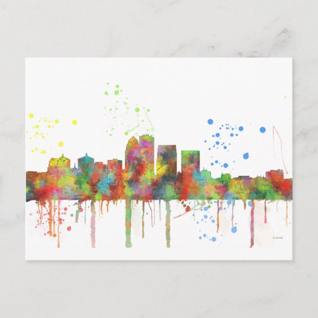LOUISVILLE, KENTUCKY SKYLINE POSTKARTE (Vorderseite)
