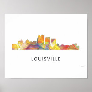 LOUISVILLE, KENTUCKY SKYLINE WB1 - POSTER