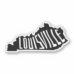 Louisville, Kentucky Staat Kontur - USA Travel Aufkleber