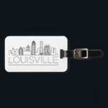 Louisville, Kentucky Stylized Skyline Gepäck Tag Gepäckanhänger<br><div class="desc">Ein einzigartiges Gepäckanhänger,  das die schöne Stadt Louisville,  Kentucky,  darstellt.  Dieses Tag zeigt eine stilisierte Abbildung der einzigartigen Skyline der Stadt mit ihrem Namen darunter.</div>