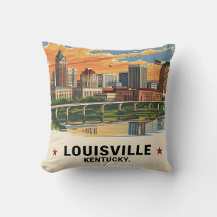 Louisville Kentucky USA Skyline Kissen