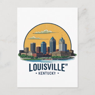 Louisville Kentucky USA Skyline Postkarte