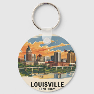 Louisville Kentucky USA Skyline Schlüsselanhänger