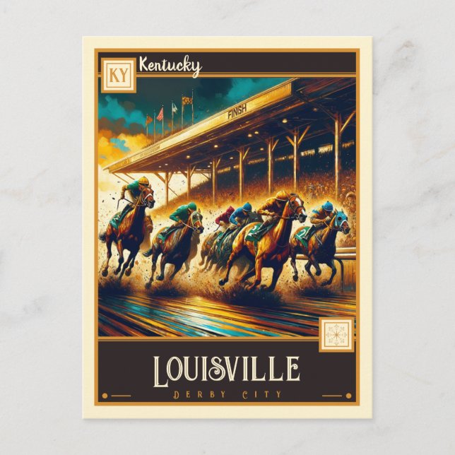 Louisville, Kentucky | VINTAG Postkarte (Vorderseite)
