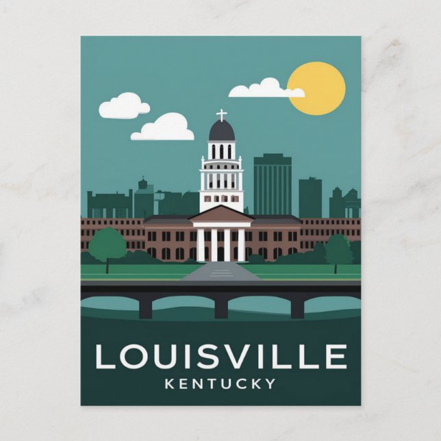 Louisville Kentucky Vintag, Reisen Postkarte (Vorderseite)
