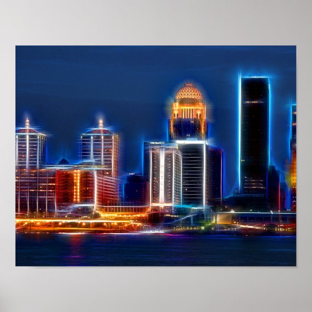 Louisville Ky skyline Poster (Vorne)