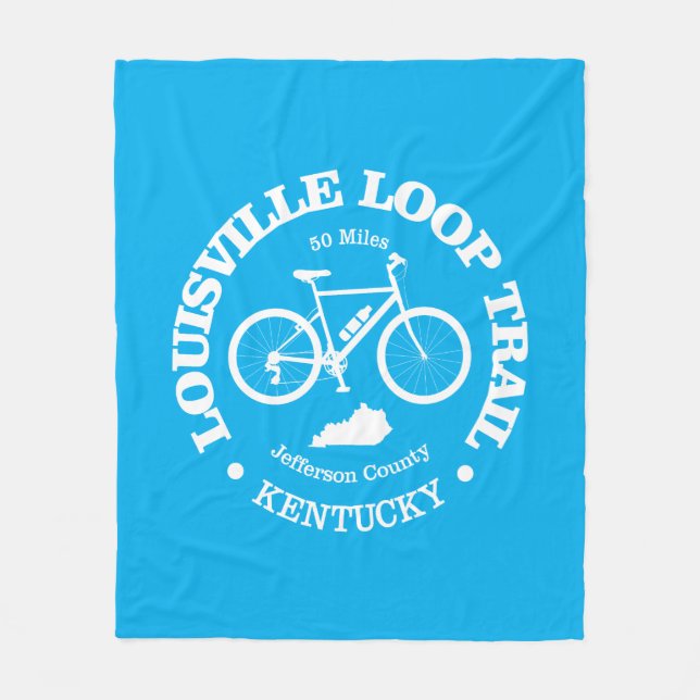 Louisville Loop (Fahrrad) Fleecedecke (Vorderseite)