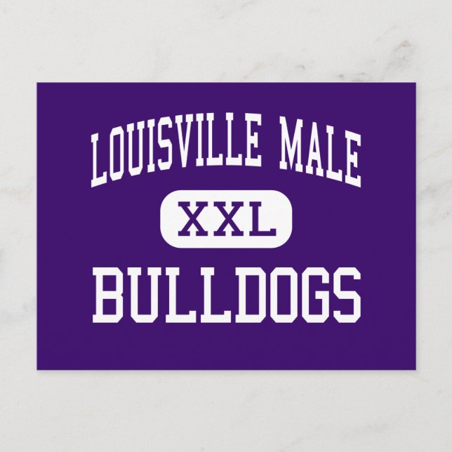 Louisville Male - Bulldogs - High - Louisville Postkarte (Vorderseite)