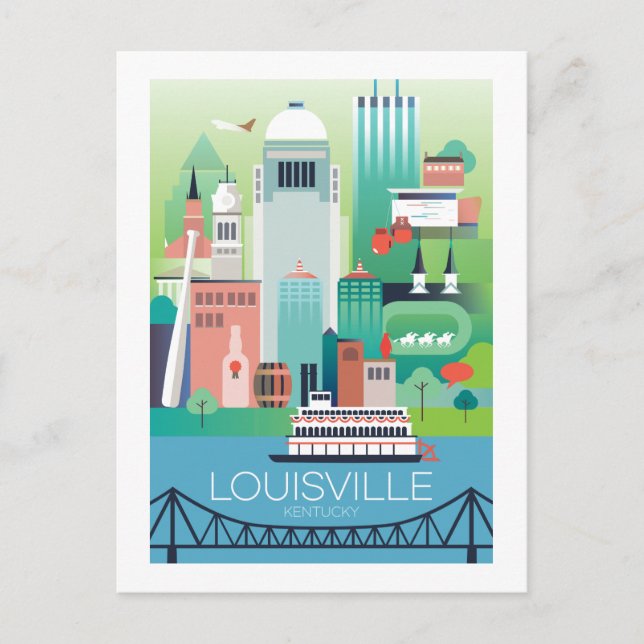 Louisville Postcard Postkarte (Vorderseite)