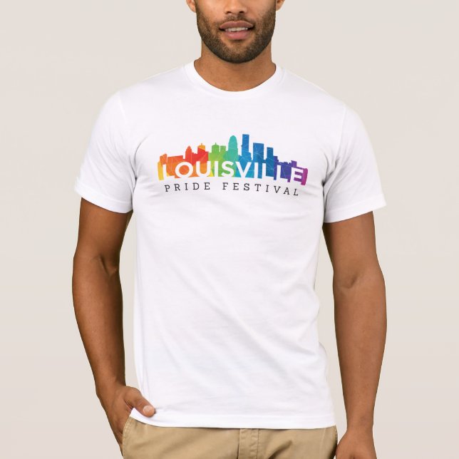 Louisville Pride Men's Bella Leinwand T - Shirt (Vorderseite)