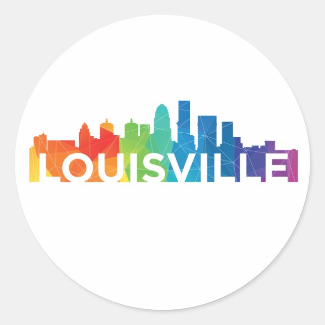 Louisville Pride Stickers (Vorderseite)