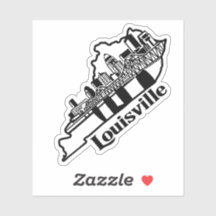 Louisville Skyline Laptop-Aufkleber