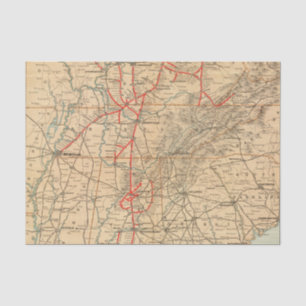 Louisville- und Nashville-Eisenbahn Seidenpapier