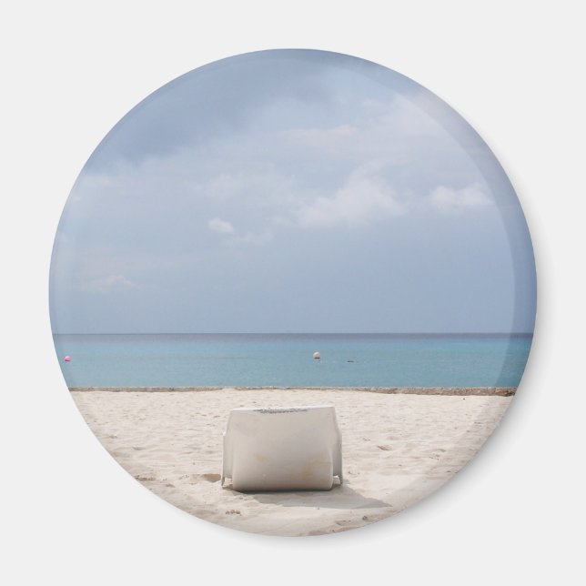 Lounge am Strand in Cozumel Magnet (Vorne)