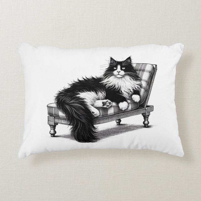 Lounge Cat Dekokissen (Vorderseite)
