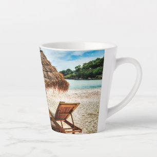 Lounge Chairs Beach throw Pillow Milchtasse
