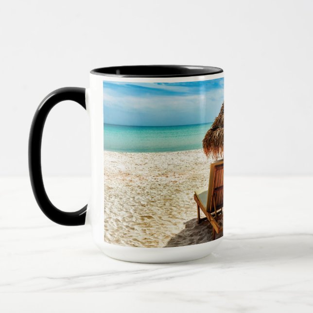 Lounge Chairs Beach throw Pillow Tasse (Links)