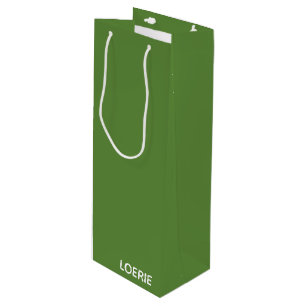 Lounge grüne Farbe Geschenktüte Für Weinflaschen