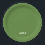 Lounge grüne Farbe Pappteller<br><div class="desc">Lounge grüne Farbe</div>