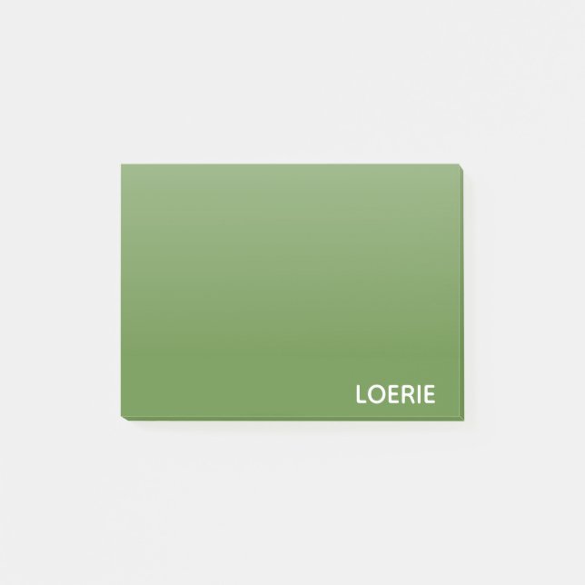 Lounge grüne Farbe Post-it Klebezettel (Vorderseite)