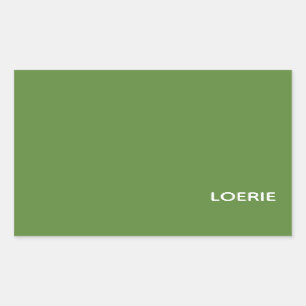 Lounge grüne Farbe Rechteckiger Aufkleber
