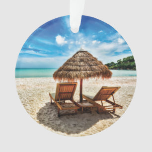Lounge on beach throw pillow