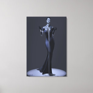 Lounge Singer Wrapped Canvas and Posters Leinwanddruck