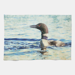 Lounge Wasserfarben Kunst, Dichtung und Musik Geschirrtuch