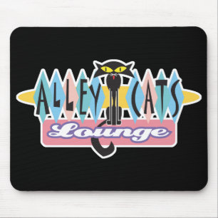 Lounge-Zeichen der Retroallee Mousepad