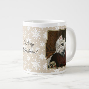 Lounging Westie auf Sofa Jumbo-Tasse