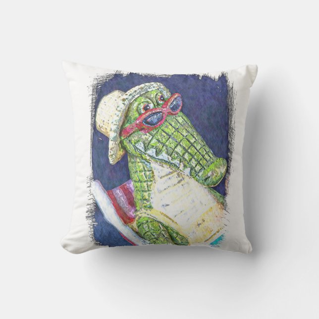 Loungning Lizard Kissen (Vorderseite)