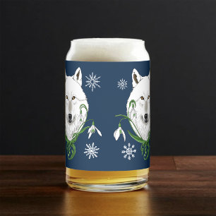Loup Arctique Blanc Mystique Neige Bleue Galanthus
