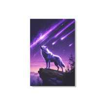 Loup Céleste – Toile Mystic Howl