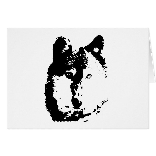Loup d'art pop (Devant horizontal)
