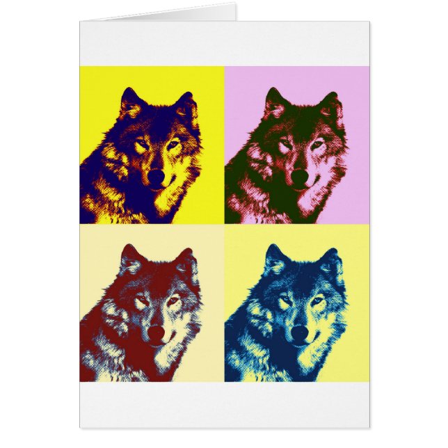 Loup d'art pop (Devant)