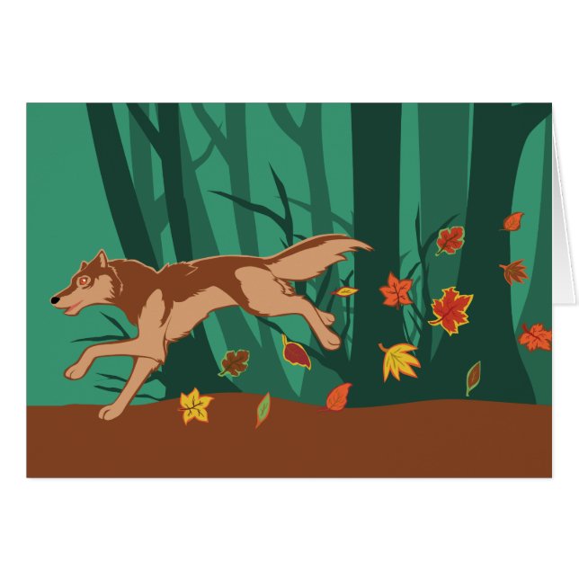 Loup d'automne (Devant horizontal)