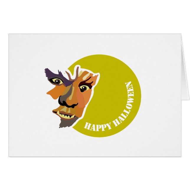 Loup de lune, Joyeux Halloween (Devant horizontal)