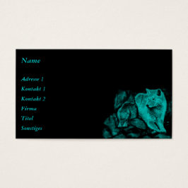 Loup et corbeau dans la nuit