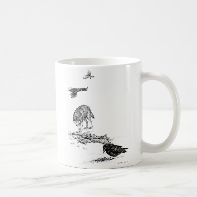 Loup et tasse de Ravens (Droite)