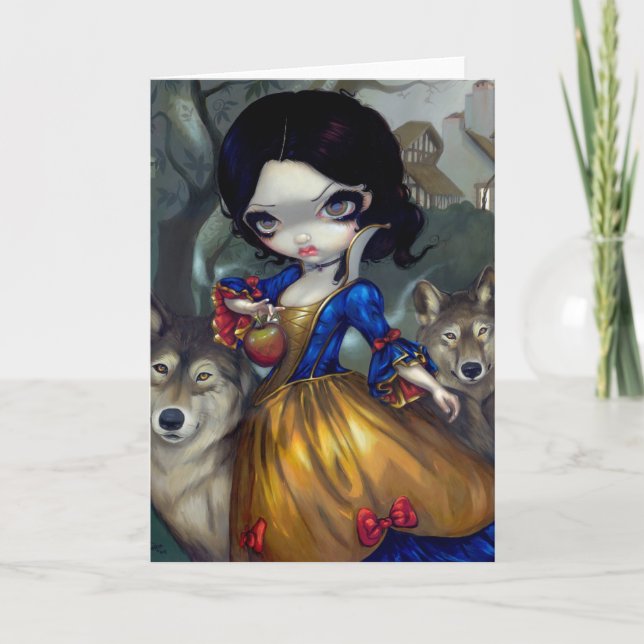 "Loup-Garou : Blanche Neige" Carte de voeux (Devant)