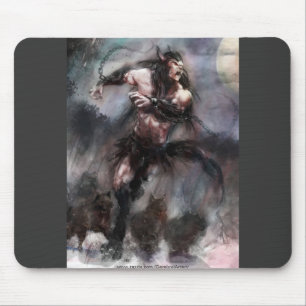 Loup Garou, das einen Satz zur Freiheit führt Mousepad